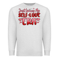 Oatmeal Heather just loving my self love era Premium Sweatshirt - MaliasSmallBusiness