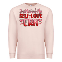 Pale Pink just loving my self love era Premium Sweatshirt - MaliasSmallBusiness