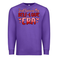 Purple just loving my self love era Premium Sweatshirt - MaliasSmallBusiness