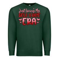 Sports Green just loving my self love era Premium Sweatshirt - MaliasSmallBusiness