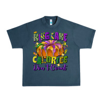 Midnight Navy king cake calories don't count Urban Heavy Tee - FaDigitalArtStudio