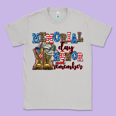 Memorial Day Honor And Remember Classic Tee Designed By Adodesignshop