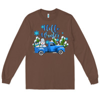 Chestnut hello winter with sniwman and  truck Long Sleeve Tee - AdoDesignShop