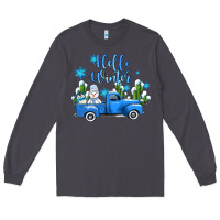 Smoke hello winter with sniwman and  truck Long Sleeve Tee - AdoDesignShop