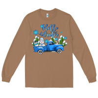 Toasted Coconut hello winter with sniwman and  truck Long Sleeve Tee - AdoDesignShop