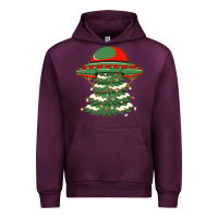 Mauve Wine Ufo Christmas Pine Tree Urban Hoodie - Bettercallsaul