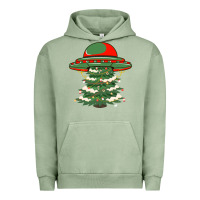 Pigment Oil Green Ufo Christmas Pine Tree Urban Hoodie - Bettercallsaul