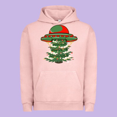 Ufo Christmas Pine Tree Urban Hoodie Designed By Bettercallsaul