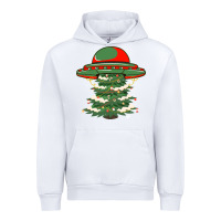 White Ufo Christmas Pine Tree Urban Hoodie - Bettercallsaul