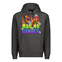 Charcoal Heather Love Has No Gender Pride Lgbtq Premium Hoodie - BundleAndBundleShop