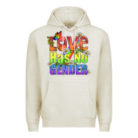 Oatmeal Heather Love Has No Gender Pride Lgbtq Premium Hoodie - BundleAndBundleShop