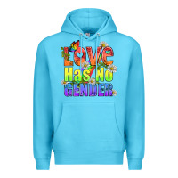 Ocean Blue Love Has No Gender Pride Lgbtq Premium Hoodie - BundleAndBundleShop