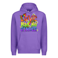 Purple Love Has No Gender Pride Lgbtq Premium Hoodie - BundleAndBundleShop