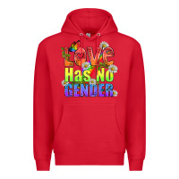 Red Love Has No Gender Pride Lgbtq Premium Hoodie - BundleAndBundleShop