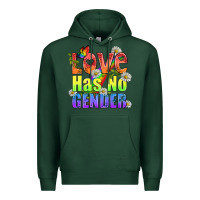 Sports Green Love Has No Gender Pride Lgbtq Premium Hoodie - BundleAndBundleShop