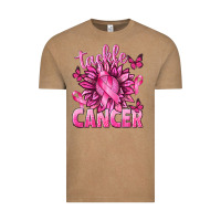 Vintage Coffee Tackle Cancer with Sunflower Vintage Tee - texasbilliewilder