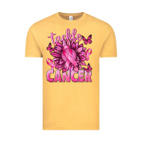 Vintage Mustard Tackle Cancer with Sunflower Vintage Tee - texasbilliewilder