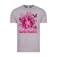 Vintage Zinc Tackle Cancer with Sunflower Vintage Tee - texasbilliewilder