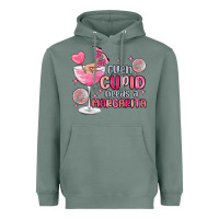 Sage even cupid needs a margarita Heavyweight Hoodie - MaliasSmallBusiness
