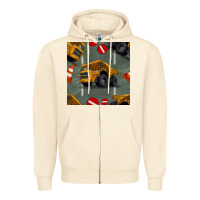 Sandshell dump truck seamles pattern Zipper Hoodie - BundleAndBundleShop