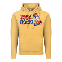 Vintage Mustard kick rocks cowboy boots fourth of july Vintage Hoodie - texasbilliewilder