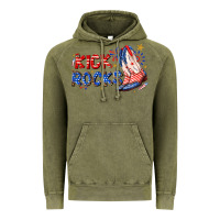 Vintage Olive kick rocks cowboy boots fourth of july Vintage Hoodie - texasbilliewilder