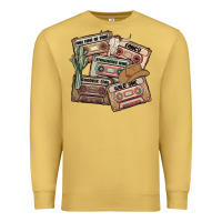 Antique Gold 90s country cassette tapes Premium Sweatshirt - MaliasSmallBusiness