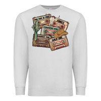 Dove Grey 90s country cassette tapes Premium Sweatshirt - MaliasSmallBusiness