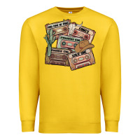 Lemon 90s country cassette tapes Premium Sweatshirt - MaliasSmallBusiness
