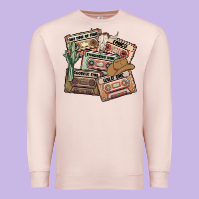 90s Country Cassette Tapes Premium Sweatshirt Designed By Maliassmallbusiness