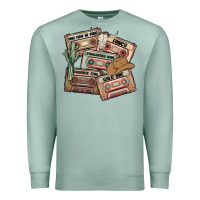 Seafoam 90s country cassette tapes Premium Sweatshirt - MaliasSmallBusiness