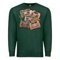 Sports Green 90s country cassette tapes Premium Sweatshirt - MaliasSmallBusiness