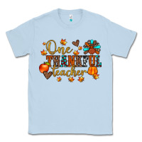 Dusty Blue one thankful teacher Classic Tee - JahusDesignShop