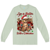 Matcha christmas life is better with a chihuahua Long Sleeve Tee - JahusDesignShop