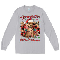 Moon Dust christmas life is better with a chihuahua Long Sleeve Tee - JahusDesignShop