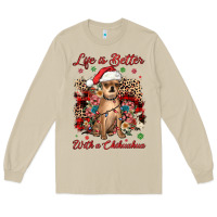 Mushroom christmas life is better with a chihuahua Long Sleeve Tee - JahusDesignShop