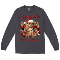 Smoke christmas life is better with a chihuahua Long Sleeve Tee - JahusDesignShop