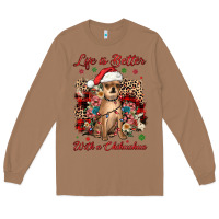 Toasted Coconut christmas life is better with a chihuahua Long Sleeve Tee - JahusDesignShop