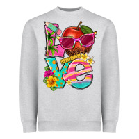 Heather Grey love summer teacher Heavyweight Sweatshirt - texasbilliewilder
