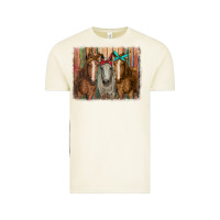 Vintage Arctic horses with bandanas Vintage Tee - RanaPortraitStore