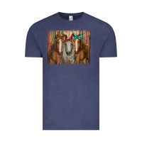 Vintage Denim horses with bandanas Vintage Tee - RanaPortraitStore