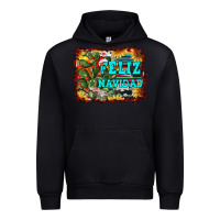 Black feliz navidad Urban Hoodie - RanaPortraitStore
