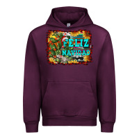 Mauve Wine feliz navidad Urban Hoodie - RanaPortraitStore