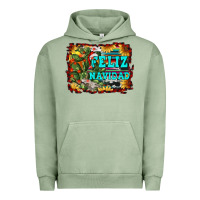 Pigment Oil Green feliz navidad Urban Hoodie - RanaPortraitStore