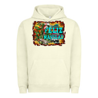 Pigment Pistachio feliz navidad Urban Hoodie - RanaPortraitStore