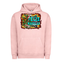 Pigment Salmon feliz navidad Urban Hoodie - RanaPortraitStore
