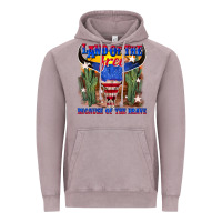 Vintage Zinc land of the free because of the brave Vintage Hoodie - texasbilliewilder