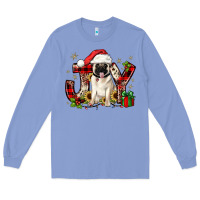 Colony Blue christmas joy pug Long Sleeve Tee - JahusDesignShop