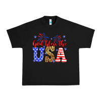 Black God bless the USA Urban Heavy Tee - Neo Western