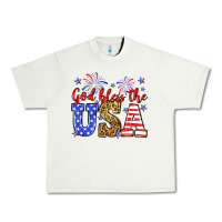 Pistachio God bless the USA Urban Heavy Tee - Neo Western